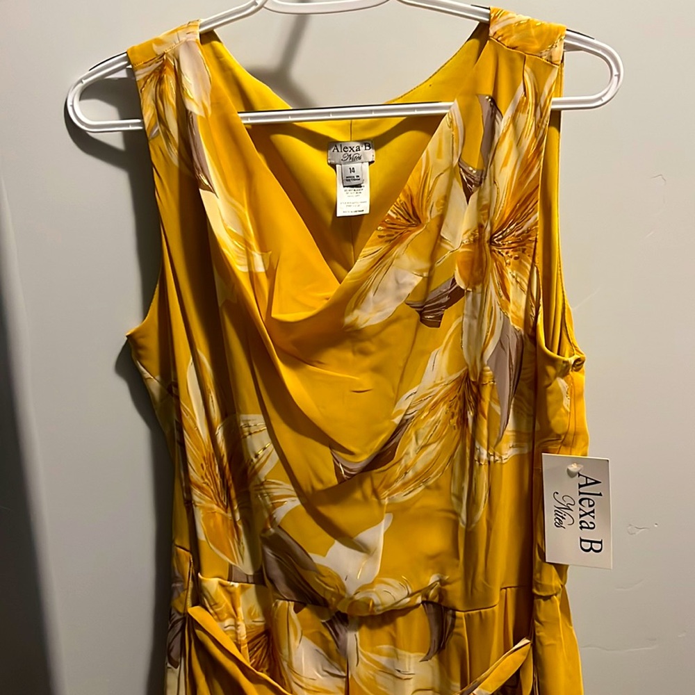 Alexa B “Nites” golden evening dress